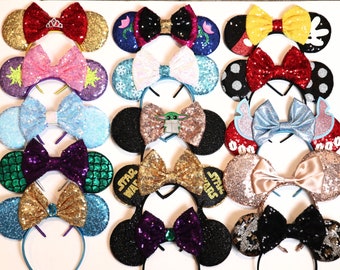 can be personalize Micky and Minnie ears can be personalize Micky and Minnie ears