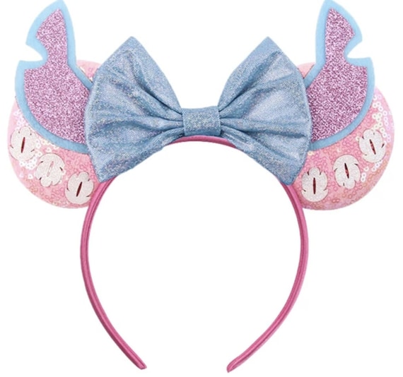 Lilo and Stitch Inspired Minnie Mouse Ears Headband / Lilo and Stitch Ears / Lilo and Stitch Minnie Ears / Aloha Ears / Minnie Mouse Ears