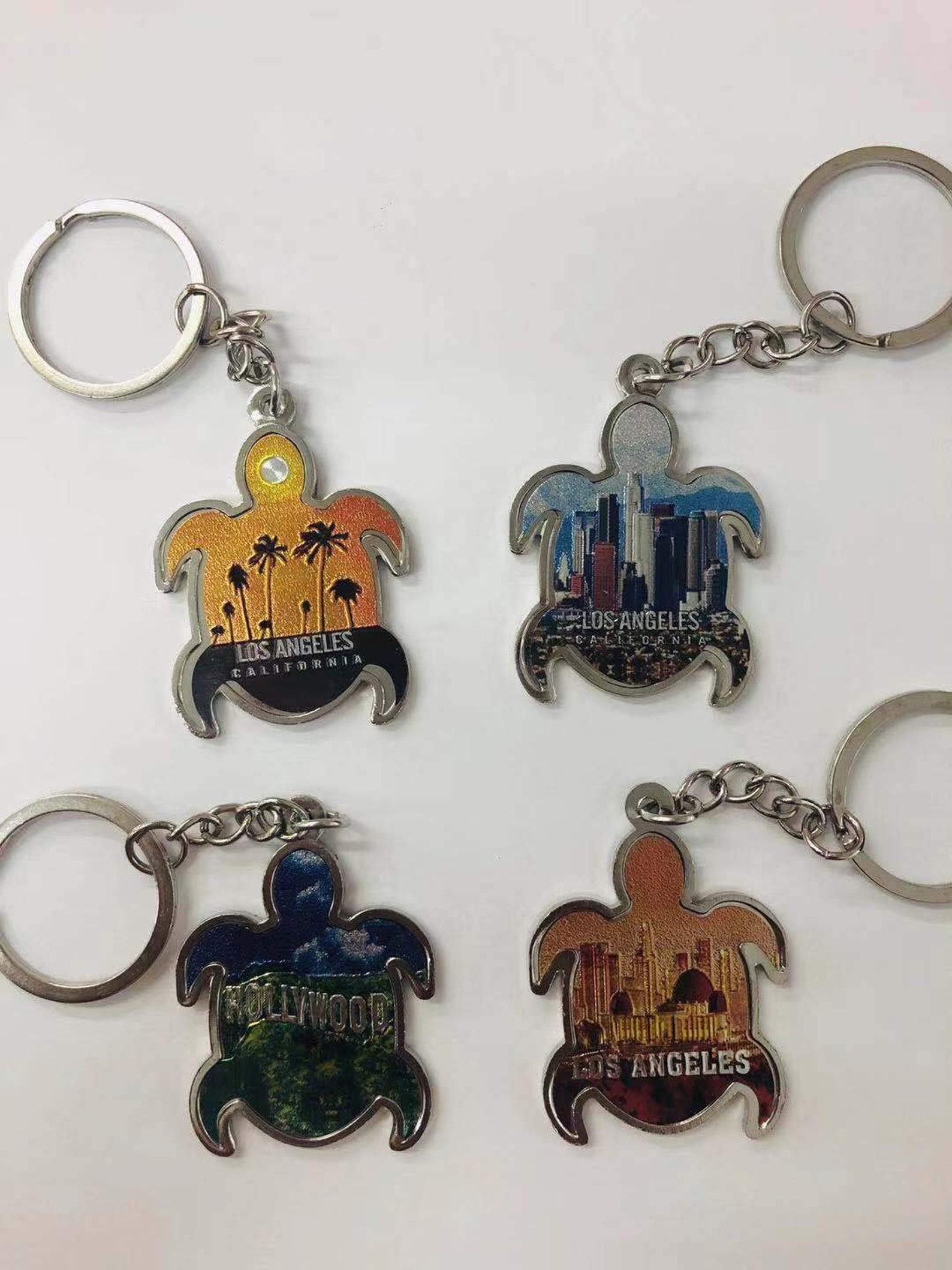 Set of 12 Los Angeles California Souvenir Keychain / I Heart Etsy