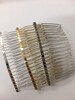 Set of 12pc Metal Silver Gold 20 Teeth Hair Comb Fascinato Supplies 3 Inches Long; DIY Bridal Hair Comb / Wire Comb / Hair Comb Supplies 