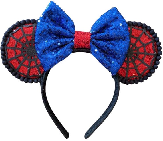 Spiderman Avengers Minnie Mouse Ears Headband / Avengers Campus Mickey Ears / Disney headband for boys / Peter Parker Mickey Ears