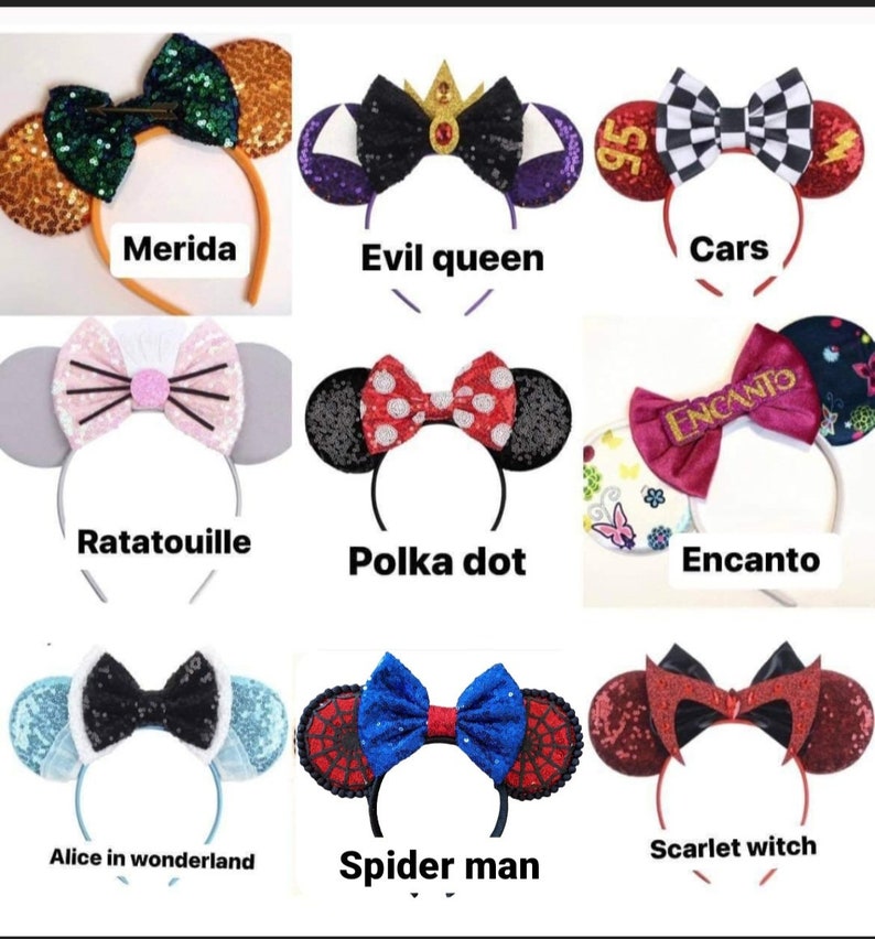 Princess Ears, Minnie Ears, Princess headband, Boy Ears, Cosplay headband, Halloween headband, Birthday Party Favor image 9