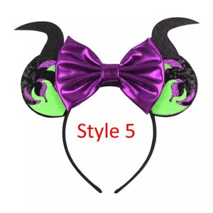 Maleficent Inspired Ears Inspired Minnie Mouse Ears Headband / - Etsy