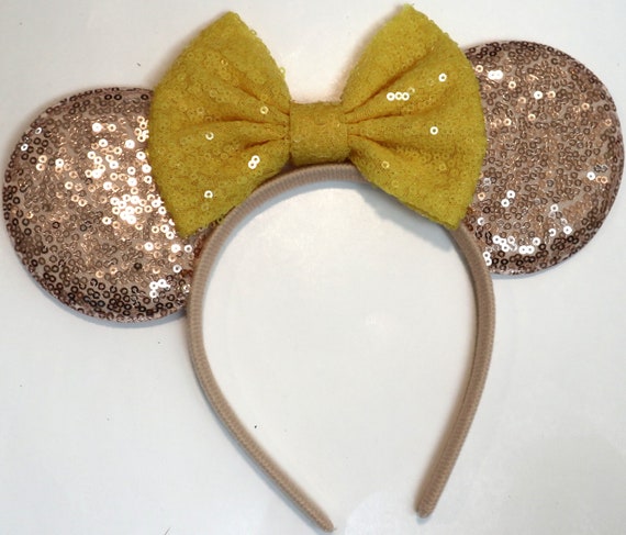 Diadema De Orejas De Ratón Con Lazo Rosa De Lunares Para Niños Y Adultos