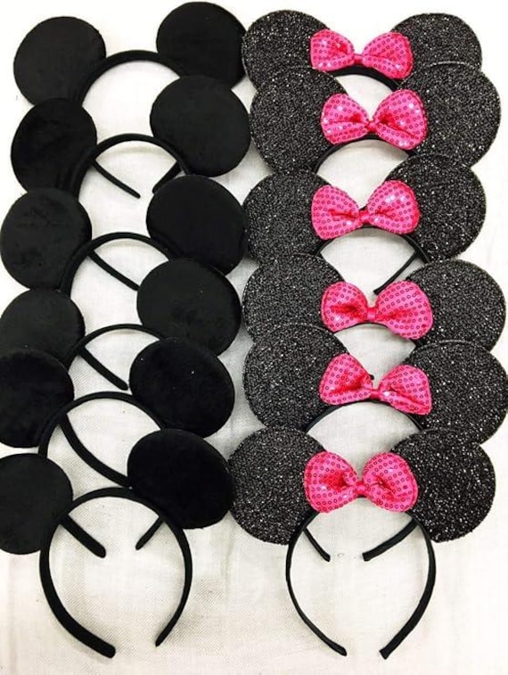 Set of 20 x Boys Girls Headband / Mouse Ears Headband / Birthday Party headband / one size fits all age / Mouse Ears Headband