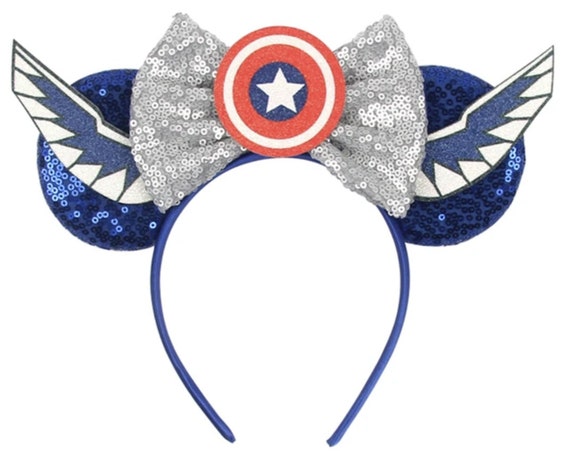 Captain America Avengers Minnie Mouse Ears Headband / Avengers Campus Mickey Ears / Scarlet Witch Minnie ears