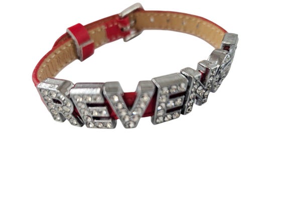 Mcr Red Revenge Bracelet/ Beaded Name Bracelet/softball Friendship Bracelets, baseball , basketball, cheer, football mom