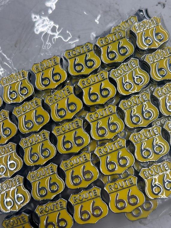 Set of 10pc route 66 charms cars travel road trip camp lover Slide Charm Fits 8mm Wristband for Jewelry / Crafting