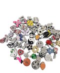 Choose Any 10pc 8mm Rhinestone Slide Charms Heart/Star/Sports/Animal/Trendy Charms/Any Numbers/Shoelace Tag/charms letters