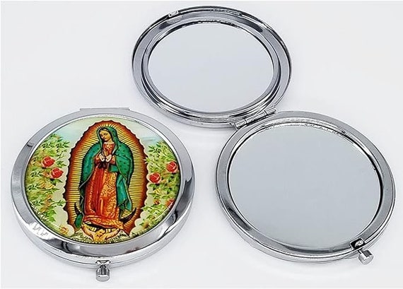 Set of 12 Our Lady of Guadalupe Compact Mirror Baptism Favor/Christening Favor/First Communion Favor Recuerdos de Bautizo