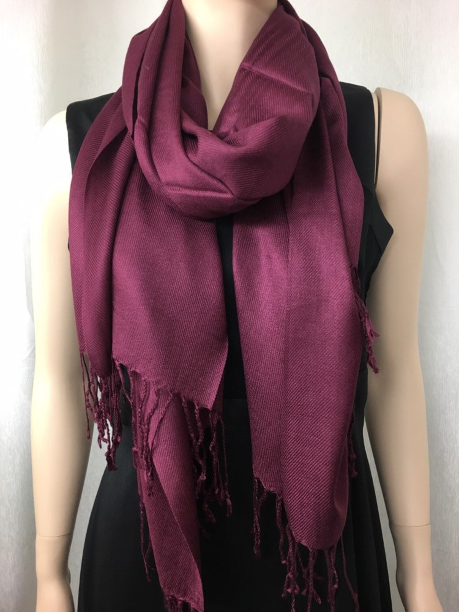 burgundy wrap shawl