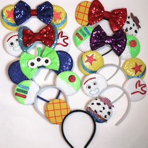 Opaska na głowę z uszami Myszki Minnie inspirowana stylem retro kowbojskim / uszy chłopca / opaska z uszami myszy / uszy Myszki Miki dla chłopca / opaska na głowę na Halloween