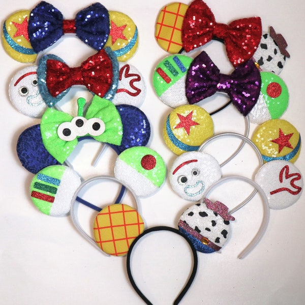 Toy Story Inspired Minnie Mouse Ears Headband / Toy Story Ears / Toy Story Minnie Ears / Boy Mickey Ears / Disney Minnie Mouse Ears