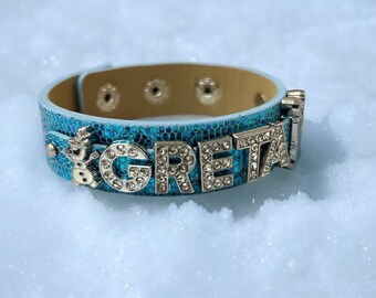 Gefrorene inspirierte Strass Armband oder Personalisieren Sie Ihr eigenes Gefrorenes Armband / Gefrorenes Gastgeschenk / personalisiertes Armband