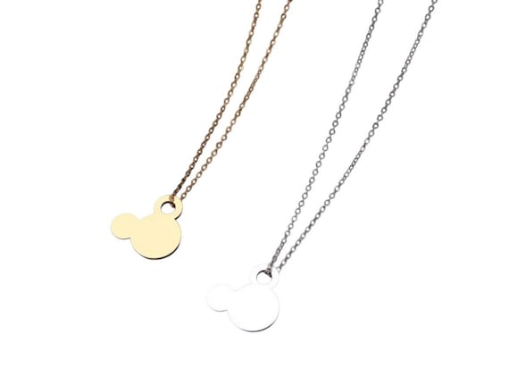 Super cute Mickey Minnie stainless Necklaces for Kids Jewelry Mini Mouse Animal Disney necklace/jewelry/ Disney Trip gift
