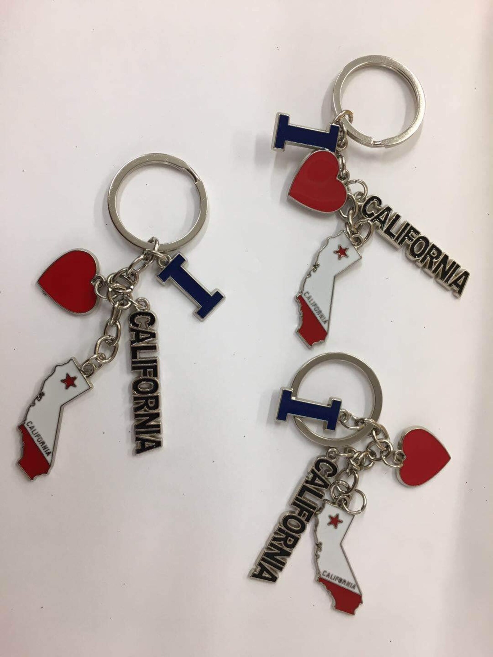 Set of 12 Los Angeles California Souvenir Keychain / I Heart Etsy