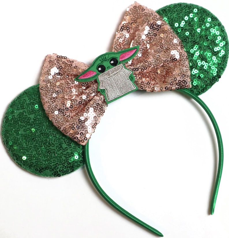 Download Baby Yoda Star Wars Minnie Mouse Ears Baby Yoda Disney ...