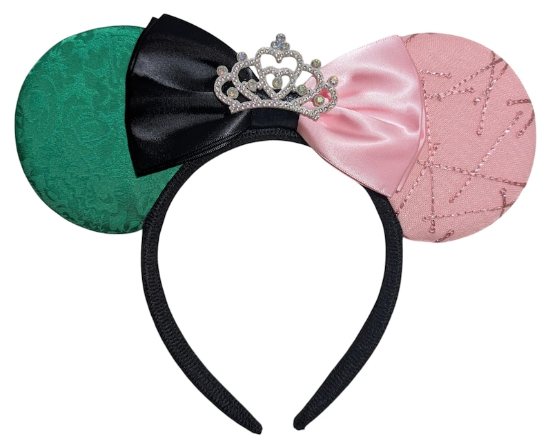 Princess Ears, mouse Ears, Princess headband, Cosplay headband, Shiny Bows Mouse Ears Glitter Party Princess Decoration Cosplay Costume Wicked