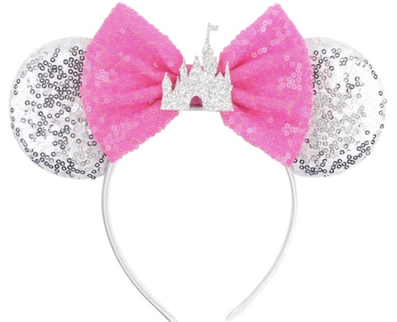 Magic Kingdom Inspired Minnie Ears, Magic Castle Mickey Ears, Princess Minnie Ears, Mickey Mouse Ears, blue pink Ears, cosplay headband