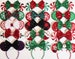 Christmas Mickey Ears, Peppermint candy ear headband, Mickey Ears, Christmas Minnie Ears, santa MickeyEars, Disney Ears, Red Sequin Ears,