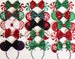 Christmas Mickey Ears,  Peppermint candy  ear headband,  Mickey Ears, Christmas Minnie Ears, santa MickeyEars, Disney Ears, Red Sequin Ears, 