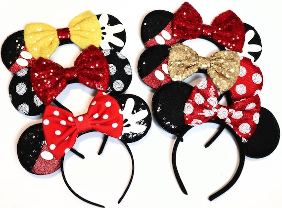 Mickey minnie mouse ears headband / minnie inpried princess ears / disney ears headband /Minnie headband/ Disney party/ cosplay headband