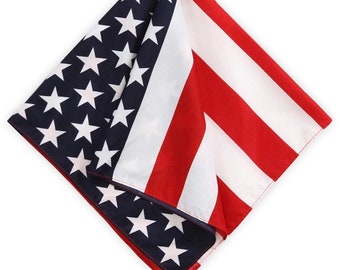 American Flag Headband / American Flag  bandana/ American flag gift favor /USA flag hand fans / July 4th Accessories /