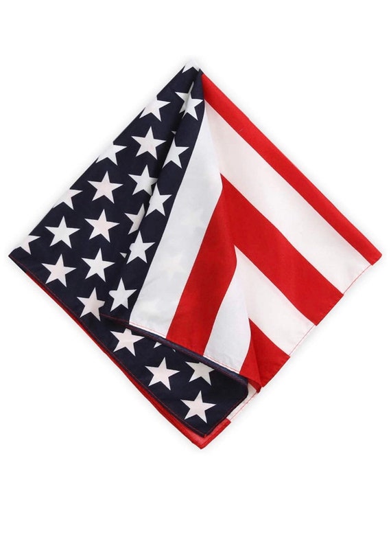 American Flag Headband / American Flag  bandana/ American flag gift favor /USA flag hand fans / July 4th Accessories /