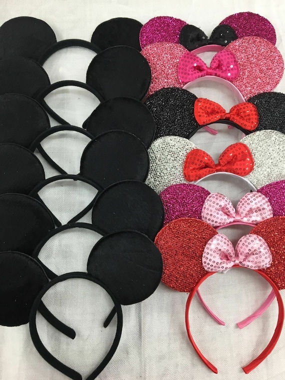 SALE-Set of 20 Boys Girls Headband / Mouse Ears Headband / Birthday Party / Disney Theme Party / Mouse Ears Headband
