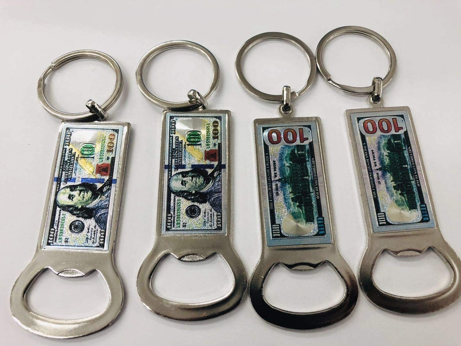 100 Hundred Dollar Bill bottle opener Keychain or hand fans Etsy.de