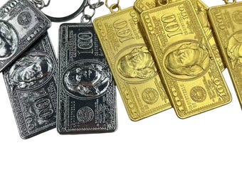 12pc bundle 100 bills money charms medal make your own keychain jewelry necklace  charms diy bling accessories casino night favors vegas