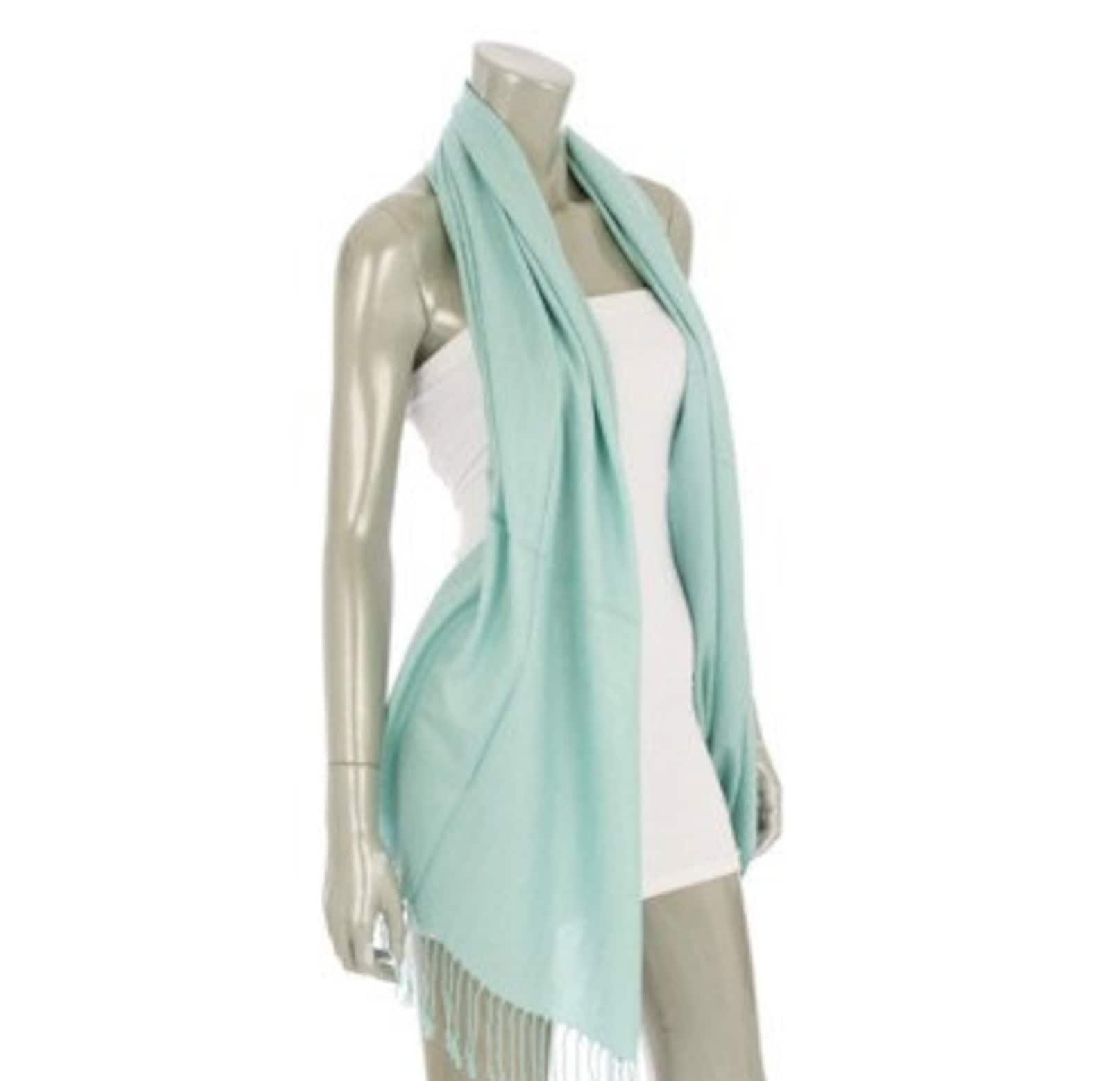 aqua blue shawl
