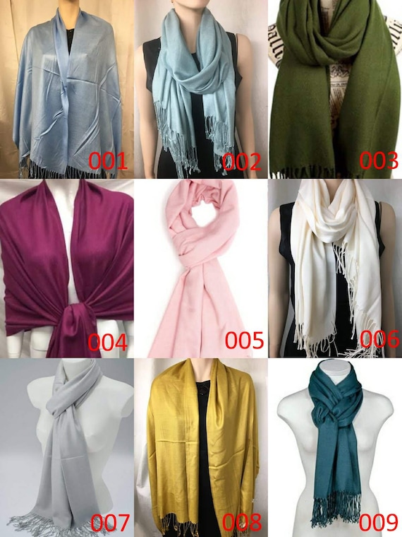 Eggplant Purple Pashmina Scarf Shawl / Mothers Day Christmas Gift