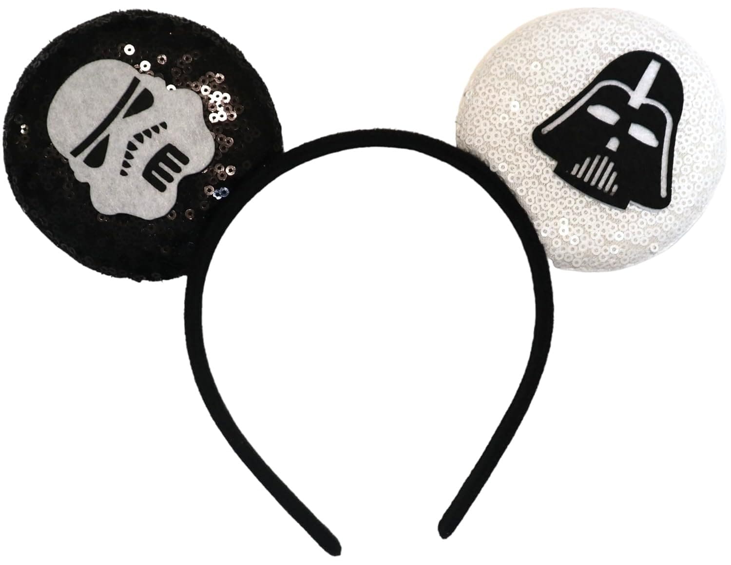 Orejas de Mickey de extraterrestre de S Wars / Orejas verdes de bebé extraterrestre / Orejas de Mickey Mouse / Orejas de sables de luz / Diadema de personajes, Orejas de ratón de Galaxy Wars