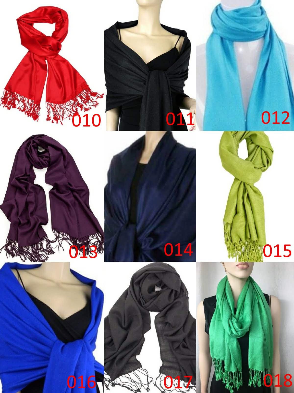 * Navy Blue Pashmina Scarf | Buy Online & Save