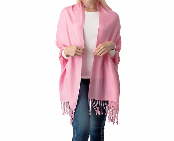 Blush pink wedding pashmina online