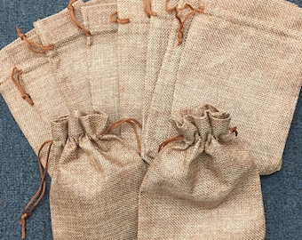 10x Hessian Burlap Jute Gift Bag Wedding Favor Drawstring Jewelry Pouch Sacks zx 10x Hessian Burlap Jute Gift Bag Wedding Favor Drawstring Jewelry Pouch Sacks zx