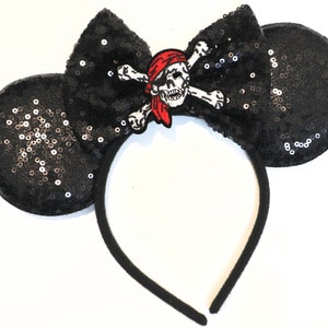 Orecchie di Topolino Pirati, Orecchie di Minnie Pirati, Orecchie Pirati, Orecchie di Topolino Teschio, Orecchie di Topolino Pirati dei Caraibi, Orecchie Disney Magic Cruise