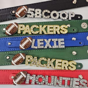 Football Bracelet Football Charm longer Bracelet sports team numbers school color Football Bracelet Gift For Football Mom Football Jewelry