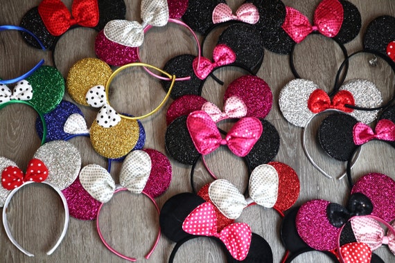 CLEARANCE! 3pc x Mickey Minnie Ears /mystery bags/ Assorted Minnie Mouse Ears / Bundle Minnie ears  /Disney trip/bulk lot Minnie Ears