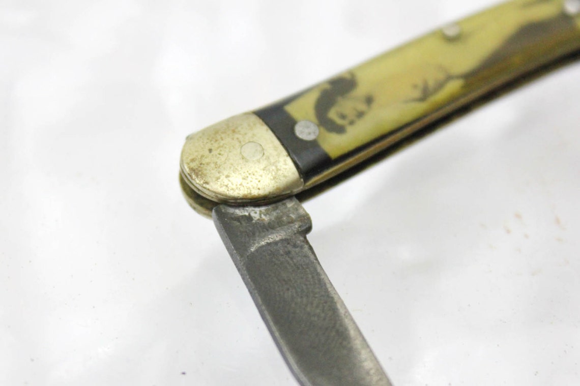 Vintage Nude Pin Up Pocket Knife Folding 1940s WWII Era Etsy