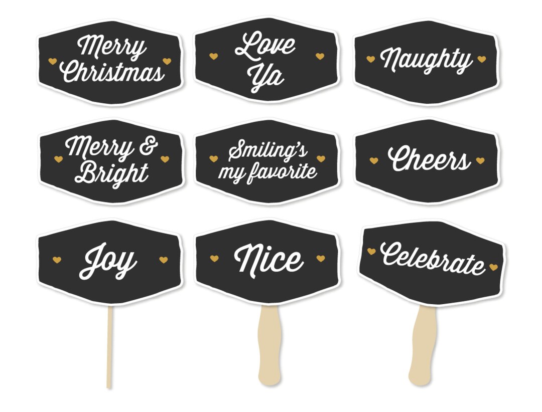 Christmas Photo Props Christmas Party Props Holiday Photo - Etsy