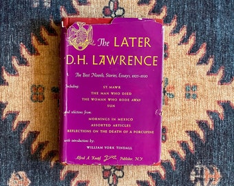 The Later D.H. Lawrence - First Edition