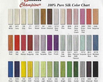 Purple, Turquoise, Montana Blue Silk Threads, Special Offer/Sale