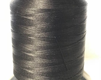BLACK SILK Utica/Gudebrod Thread: Sewing, Quilting, Embroidery, Rod Winding 4 oz Spool Machine Twist 3 Ply