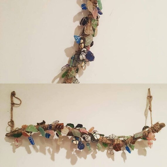 Beach Glass Sun Catcher Vertical Horizontal Beach Wedding Etsy