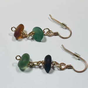 Beach Sea Glass, Dangle Earrings, Eco Friendly Earrings, Beach Wedding, Sea Foam Sea Glass, Retirement, Nautical Birthday, Beach Lover