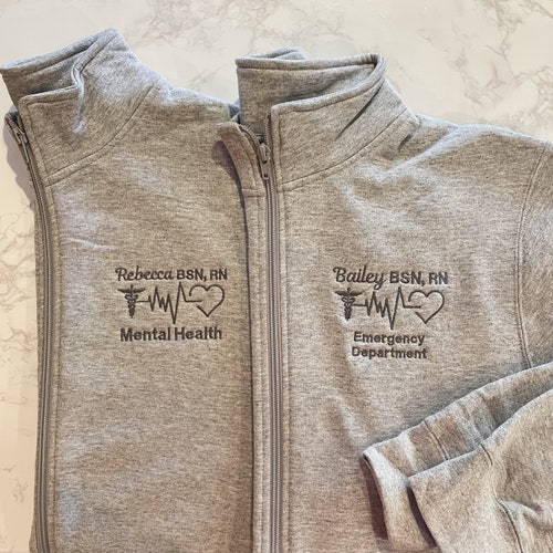 Gift For Nurse, Physician Assistant, Doctor | Personalized Medical Jacket | Full Zip Sweatshirt For Women Pockets |Graduation Gift For Nurse