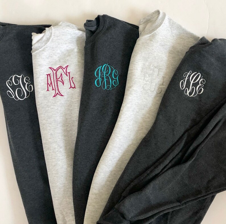 monogram pullover sweatshirt