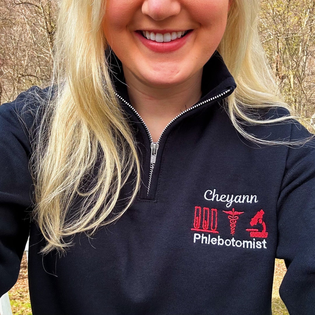 Medical Lab Scientist Quarter Zip Sweatshirt | Custom Science Medicine ...